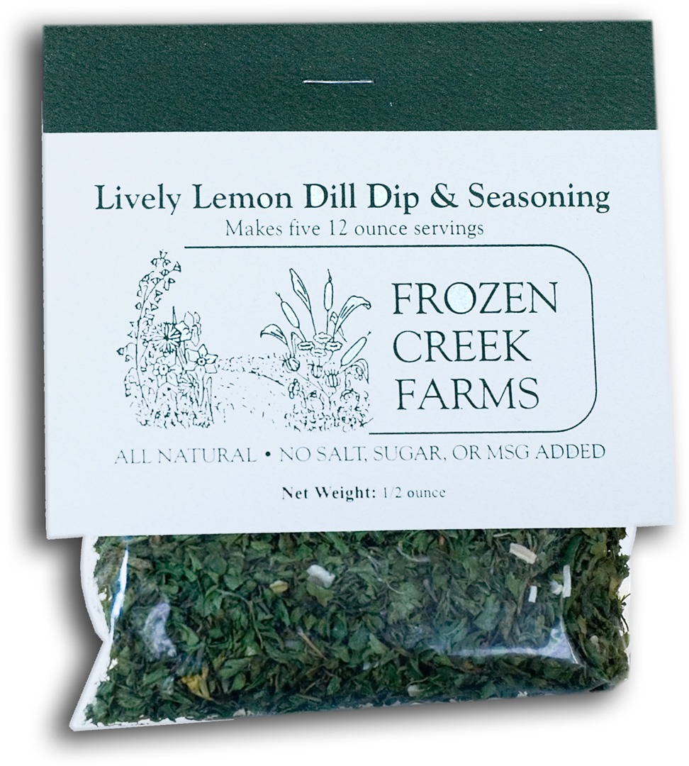 Lively Lemon Dill Dip and Seasoning by Frozen Creek Farms